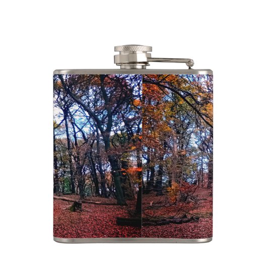 秋の木 フラスク (裏面)