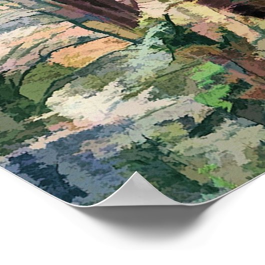 秋の木 ポスター (角)