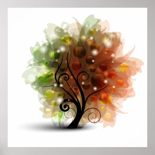 秋の木 ポスター (正面)