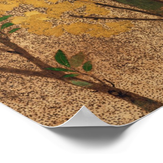 秋の木 ポスター (角)