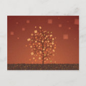 秋の木 ポストカード (正面)