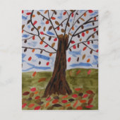 秋の木 ポストカード (正面)