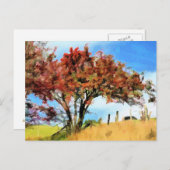 秋の木 ポストカード (正面/裏面)