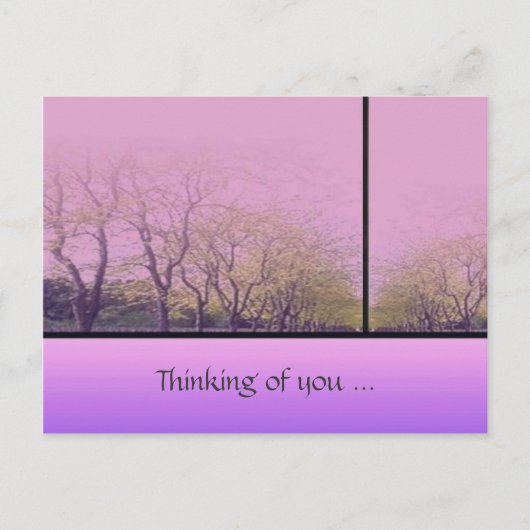 秋の木 ポストカード (正面)