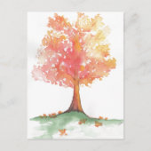 秋の木 ポストカード (正面)
