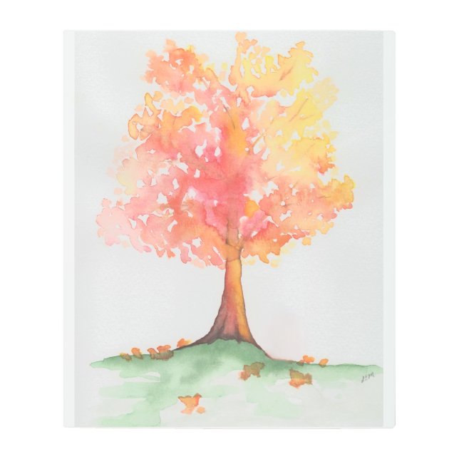 秋の木 メタルプリント (正面)