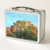 秋の木 メタルランチボックス (裏面)