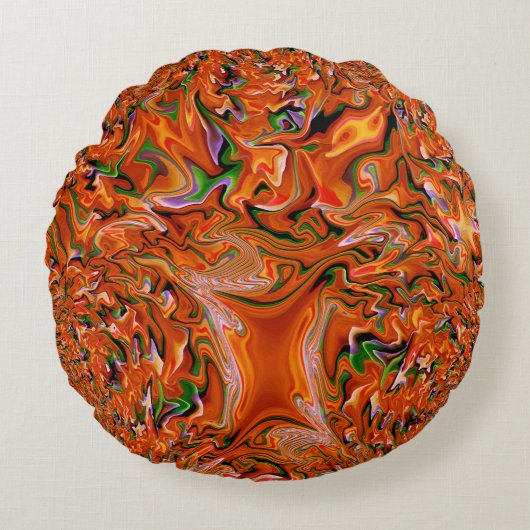 秋の木….. ラウンドクッション (正面)