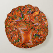 秋の木….. ラウンドクッション (裏面)