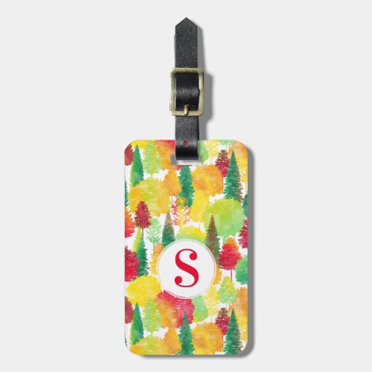 秋の木 ラゲッジタグ (正面縦)