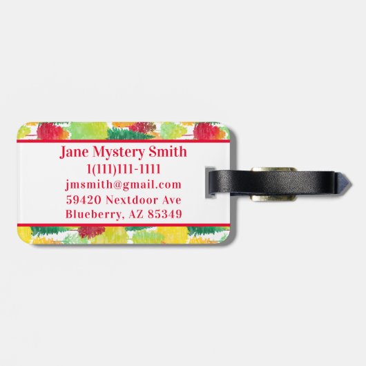 秋の木 ラゲッジタグ (裏面横)