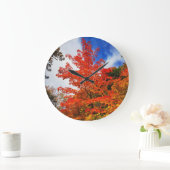秋の木 ラージ壁時計 (ホーム)