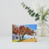 秋の木 名刺 (スタンド正面)