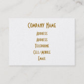 秋の木 名刺 (裏面)