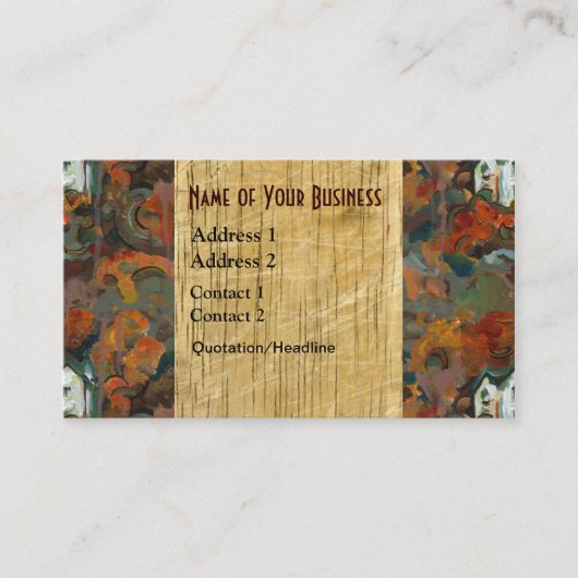 秋の木 名刺 (正面)