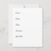 秋の木 招待状 (裏面)