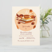 秋の本と茶  招待状 (スタンド正面)