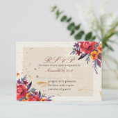 秋の本質RSVP 出欠カード (スタンド正面)