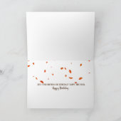 秋の本雨入り誕生日カード カード (内部)