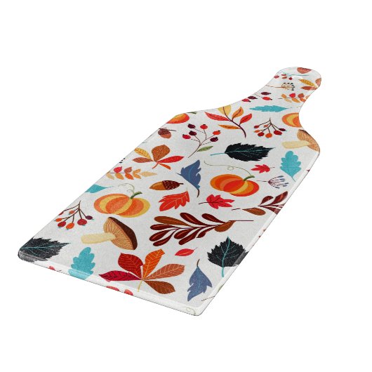 秋の板の模様 カッティングボード (角)