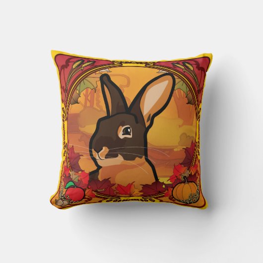 秋の枕 クッション (正面)