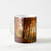 秋の林道 コーヒーマグカップ (正面左)