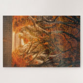 秋の林道 ジグソーパズル (横)