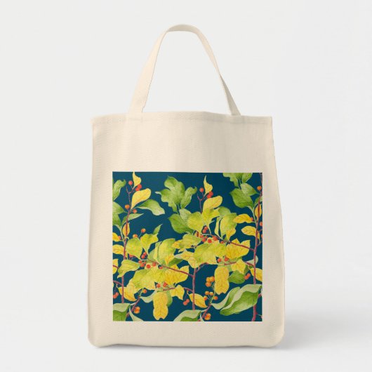 秋の果実オンザスーパーマーケットトート トートバッグ (正面)