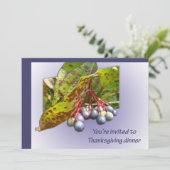 秋の果実感謝祭招待状 招待状 (スタンド正面)