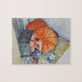 秋の果水色 ジグソーパズル (横)