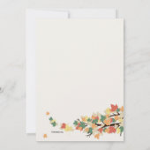 秋の枝の招待状 招待状 (裏面)