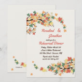 秋の枝の招待状 招待状 (正面/裏面)