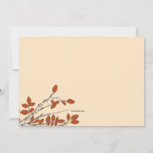 秋の枝セーブ・ザ・デート案内 セーブザデート (裏面)