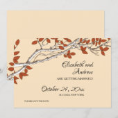 秋の枝セーブ・ザ・デート案内 セーブザデート (正面/裏面)