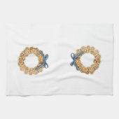 秋の柑橘系リースキッチンタオル キッチンタオル (横)