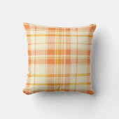秋の格子模様 クッション (正面)