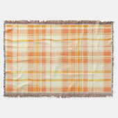 秋の格子模様 スローブランケット (正面)