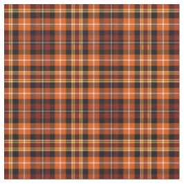 秋の格子縞あずき色のブラウン、オレンジおよび黄色パターン ファブリック