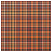 秋の格子縞あずき色のブラウン、オレンジおよび黄色パターン ファブリック (見本)