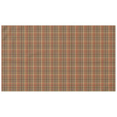秋の格子縞ブラウンオレンジグレー金ゴールドホワイトハンサム テーブルクロス (正面(横))