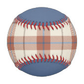 秋の格子縞 野球ボール (正面)