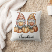 秋の格言とカボチャかわいい秋感謝祭 クッション (ブランケット)