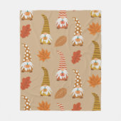秋の格言にカエデとオーク離れの フリースブランケット (正面)