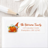 秋の格言カボチャ ラベル (インサイチュ)