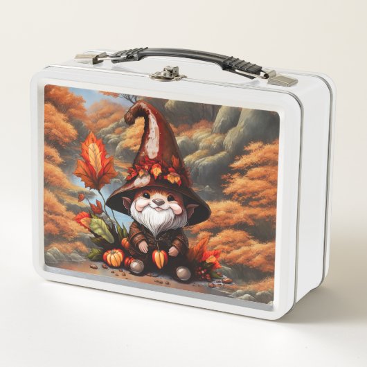 秋の格言 メタルランチボックス (正面)