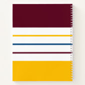 秋の桑の琥珀のストライプ ノートブック (裏面)