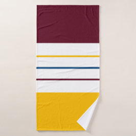 秋の桑の琥珀のストライプ バスタオル