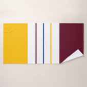 秋の桑の琥珀のストライプ バスタオル (バスタオル)