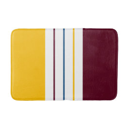 秋の桑の琥珀のストライプ バスマット