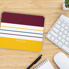 秋の桑の琥珀のストライプ マウスパッド